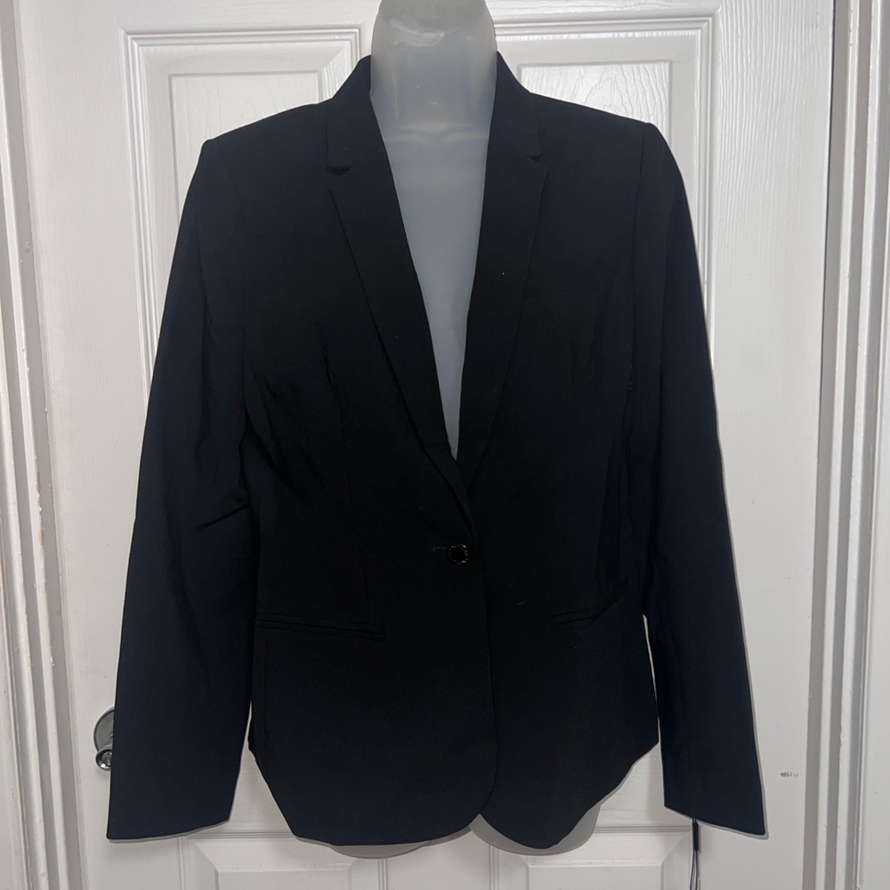 Calvin Klein Black Single-Button Women's Blazer